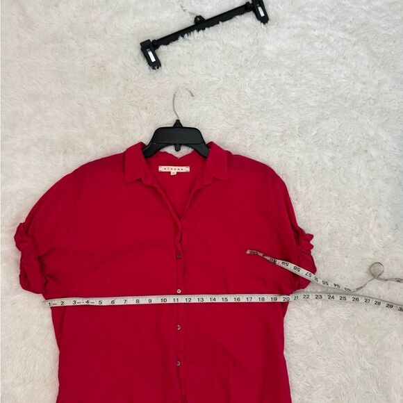 Xirena Channing Women's Dark Pink Button-Up Shirt Size XS - Picture 4 of 8